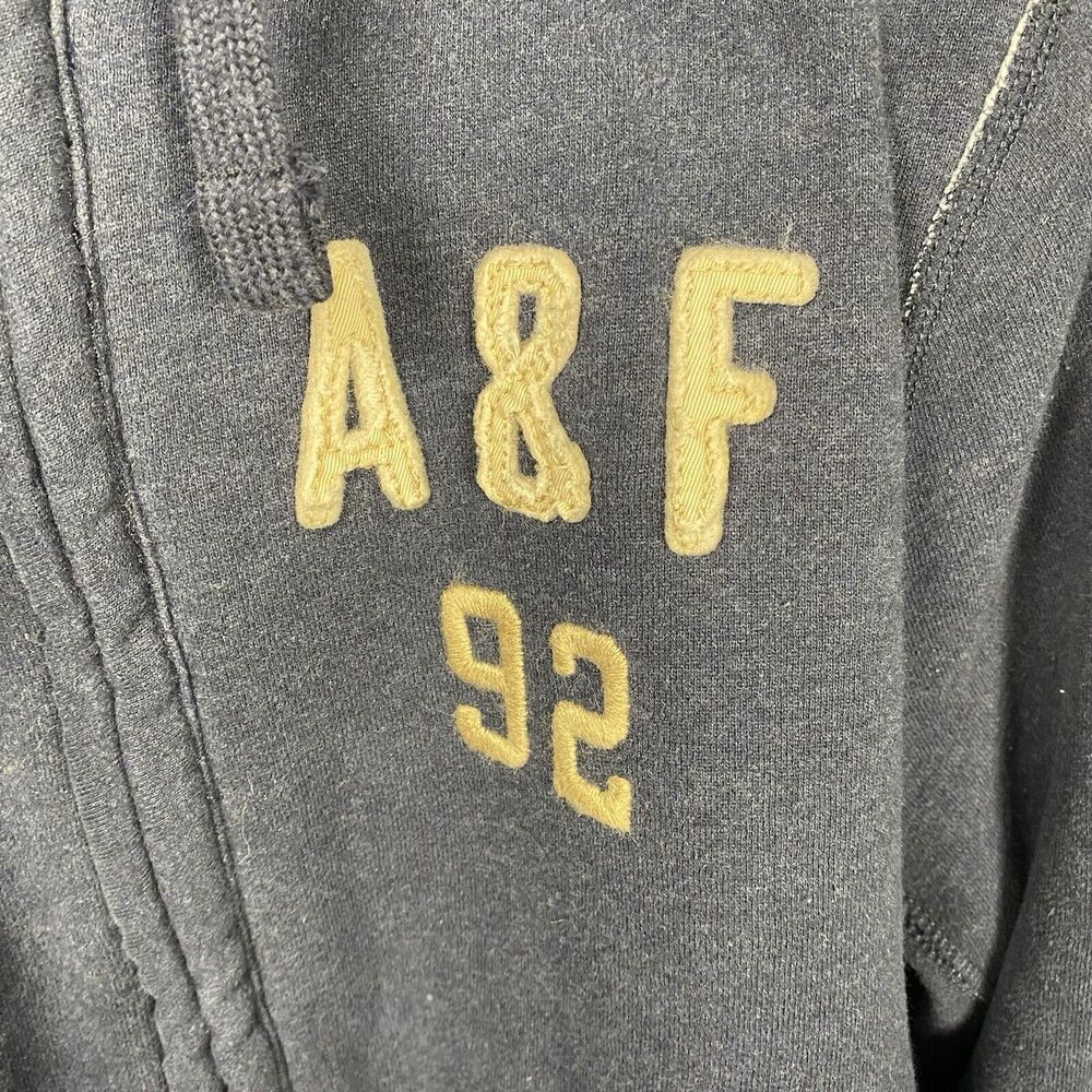 Vintage Y2K Abercrombie & Fitch Fur‎ Lined Zip Hoodie Preppy Women's L - Picture 2 of 12